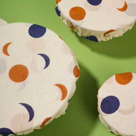 Sun-Moon Bowl Covers Set (Set of 3)
