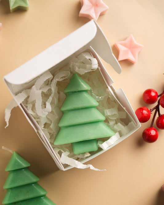 Handmade Christmas Candles Green Tree Set | Corporate Gifts