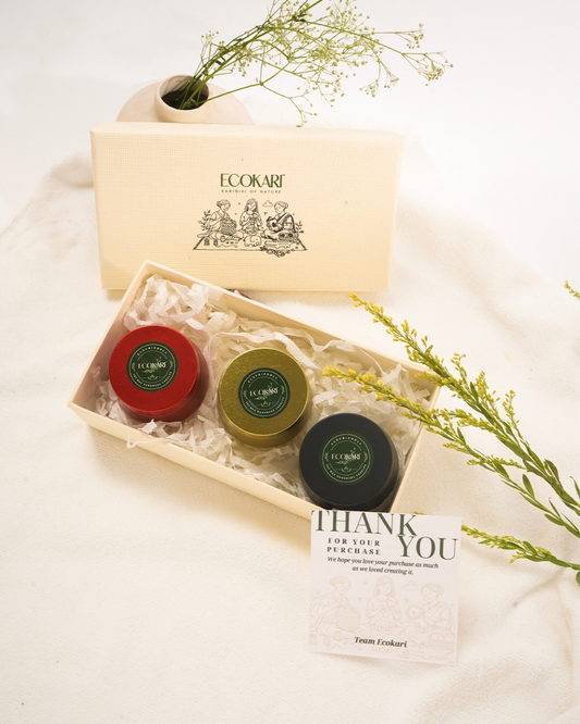 Saanjh – The Festive Candle Trio | Soy Wax Scented Candle Set of 3 | Diwali & Festive Home Décor Gift Set