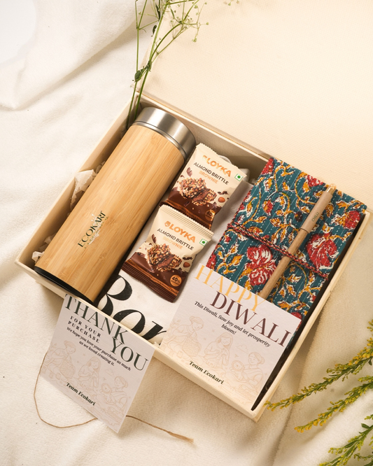 The Diwali Goodness Box – Eco-Friendly Corporate Gift Hamper | Sustainable Essentials