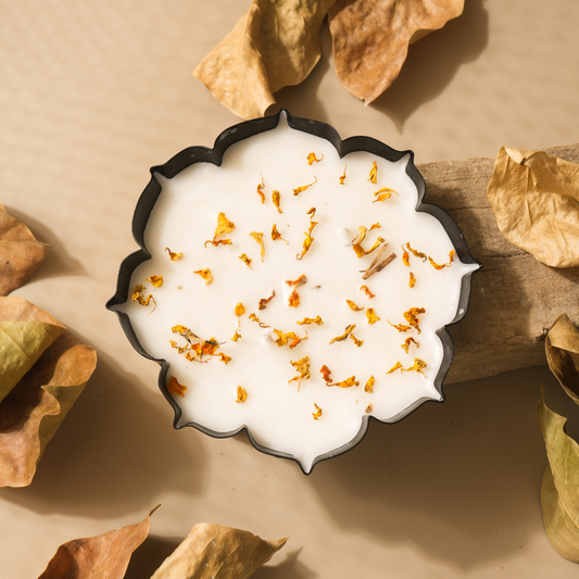 Luxury Soy Wax Candle Set in Designer Metal Urlis | Eco-Friendly Festive & Home Décor