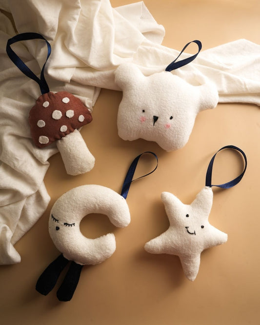 Little Dream Friends – Plush Toy Set of 4| Organic Baby Soft Toys | Eco-Friendly Nursery Decor