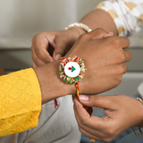 Tricolor Bloom Handmade Plantable Rakhi