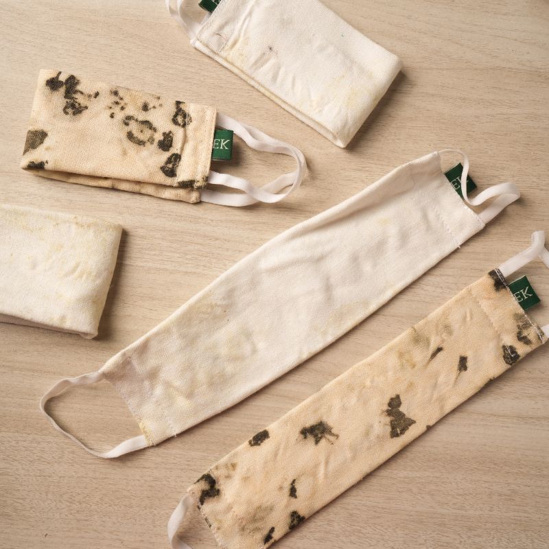 Hemp Eco-Printed Face Mask (Set 2)