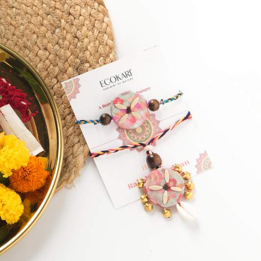 Plantable Bhai-Bhabhi Rakhi & Lumba Set