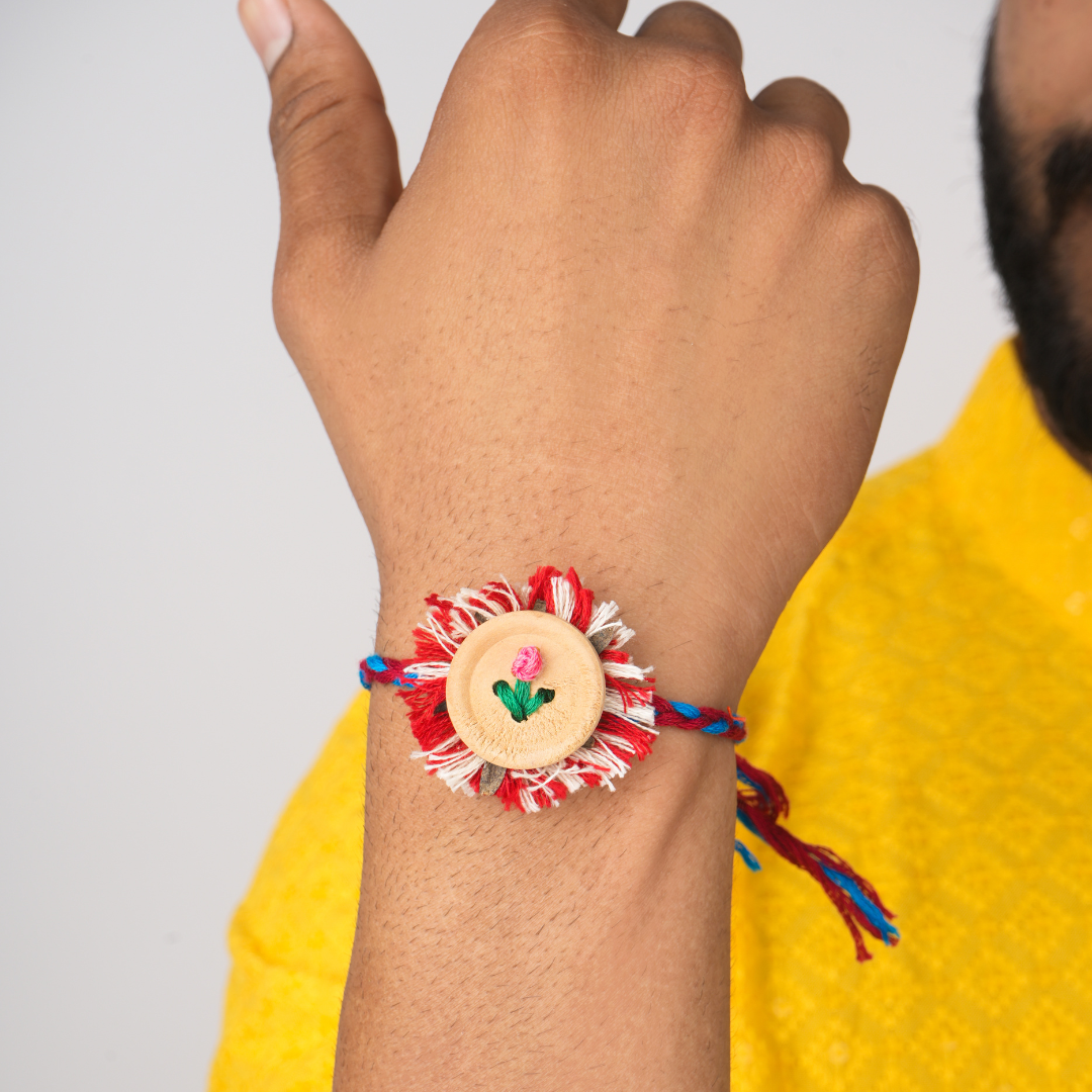 Embellished Bhai - Bhabhi Rakhi and Lumba Set