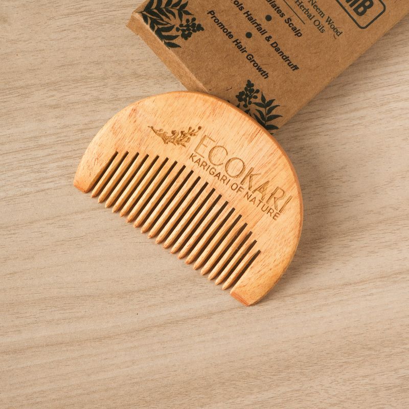 Natural Neem Wooden Combs Set (3 pcs)