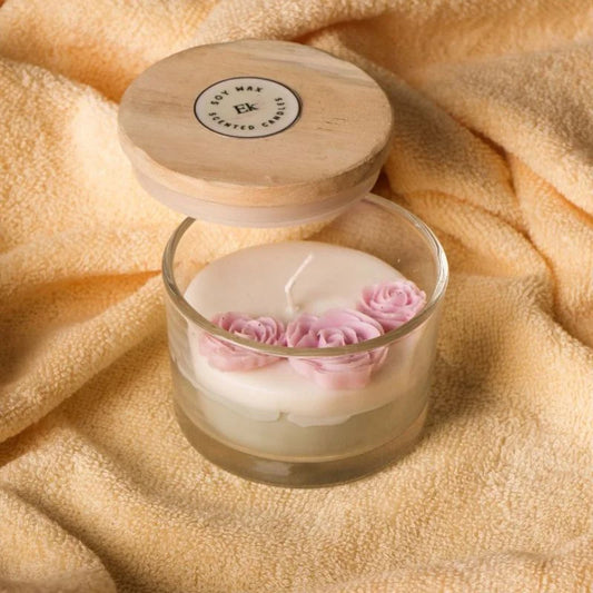 Floral Elements Scented Handmade Candles