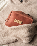 Magenta Voyage Corduroy Travel Pouch