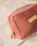 Magenta Voyage Corduroy Travel Pouch