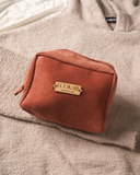 Magenta Voyage Corduroy Travel Pouch