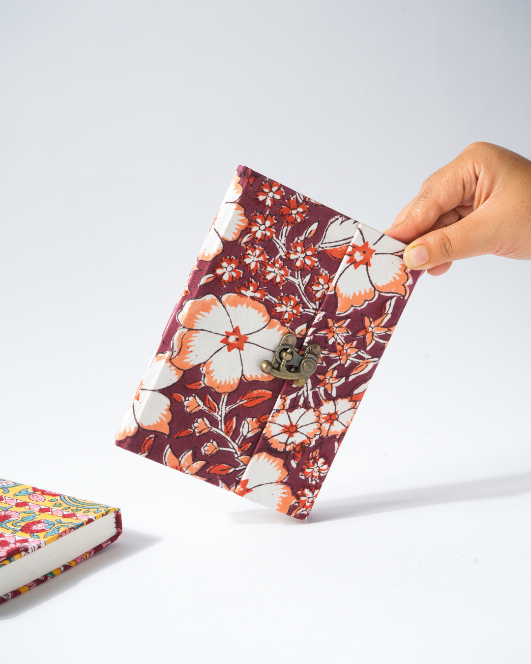 Canvas Bloom Lock Journal | Handmade Paper