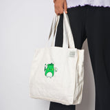 Off-White Hemp Work Tote Bag