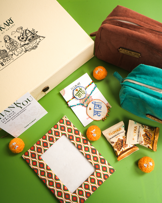 Threads of Togetherness – Premium Bhai-Bhabhi Rakhi Gift Hamper