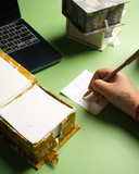 Block Printed Handmade Paper Notes Box – Memo Paper Holder