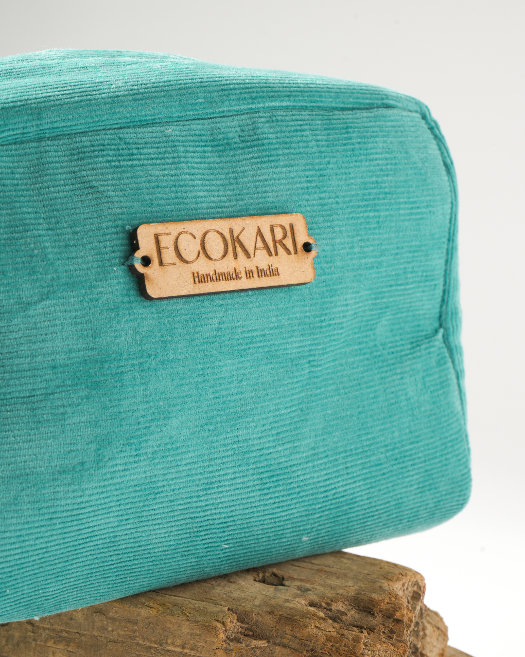 Sea Green Corduroy Accessory Pouches