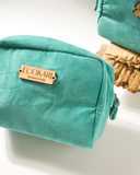 Sea Green Corduroy Accessory Pouches