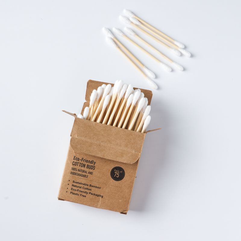 Eco-friendly Bamboo Cotton Buds (Set of 2)
