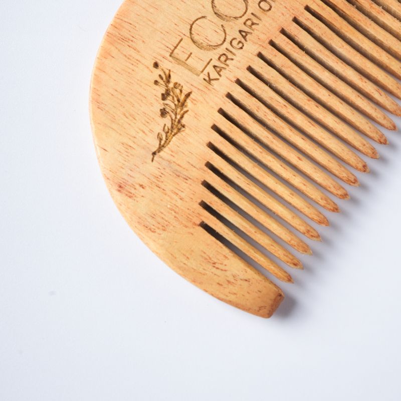 Natural Neem Wooden Combs Set (3 pcs)