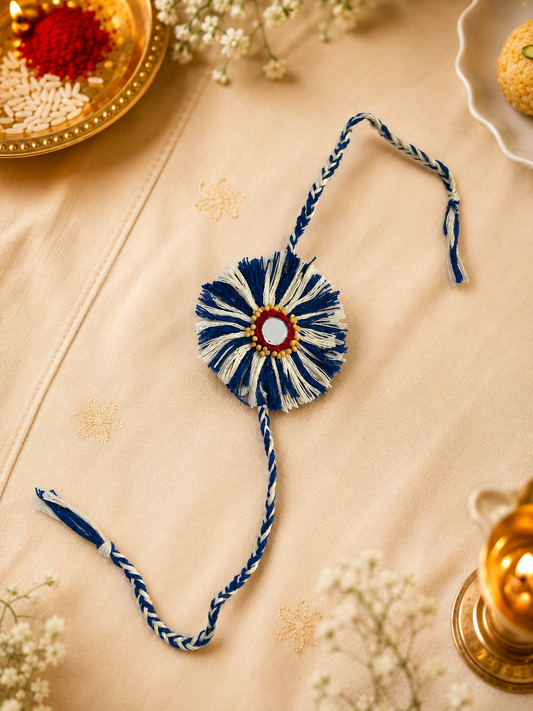 Mustard Bloom Rakhi | Handmade Plantable Rakhi with Yellow Mustard Seeds