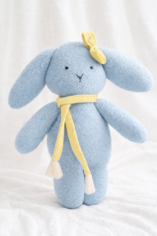 Noori Bunny Handmade Plush Doll | Bamboo Cotton Terry Soft Toy for Baby