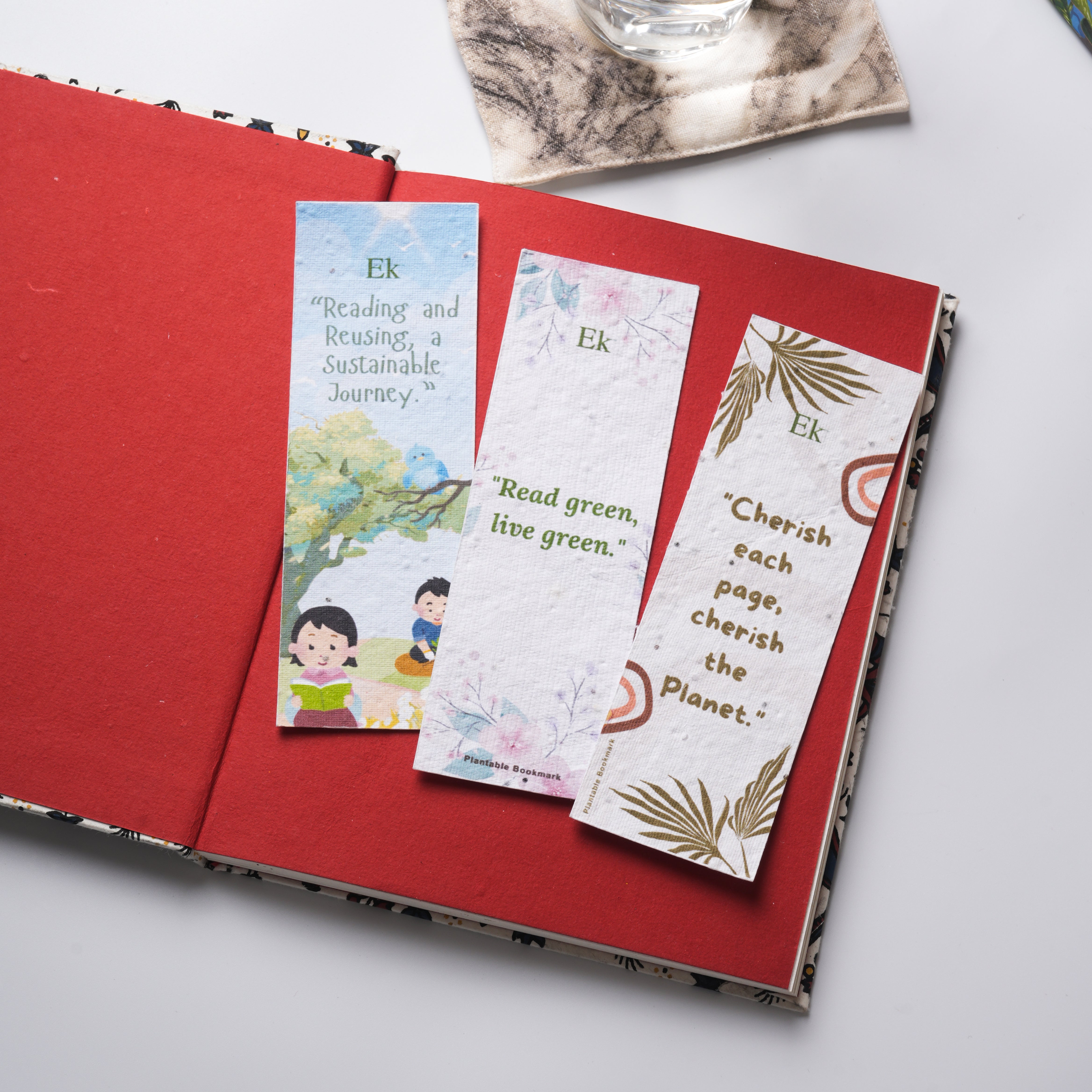 Eco-Sprout Plantable Paper Bookmarks | Set of 3
