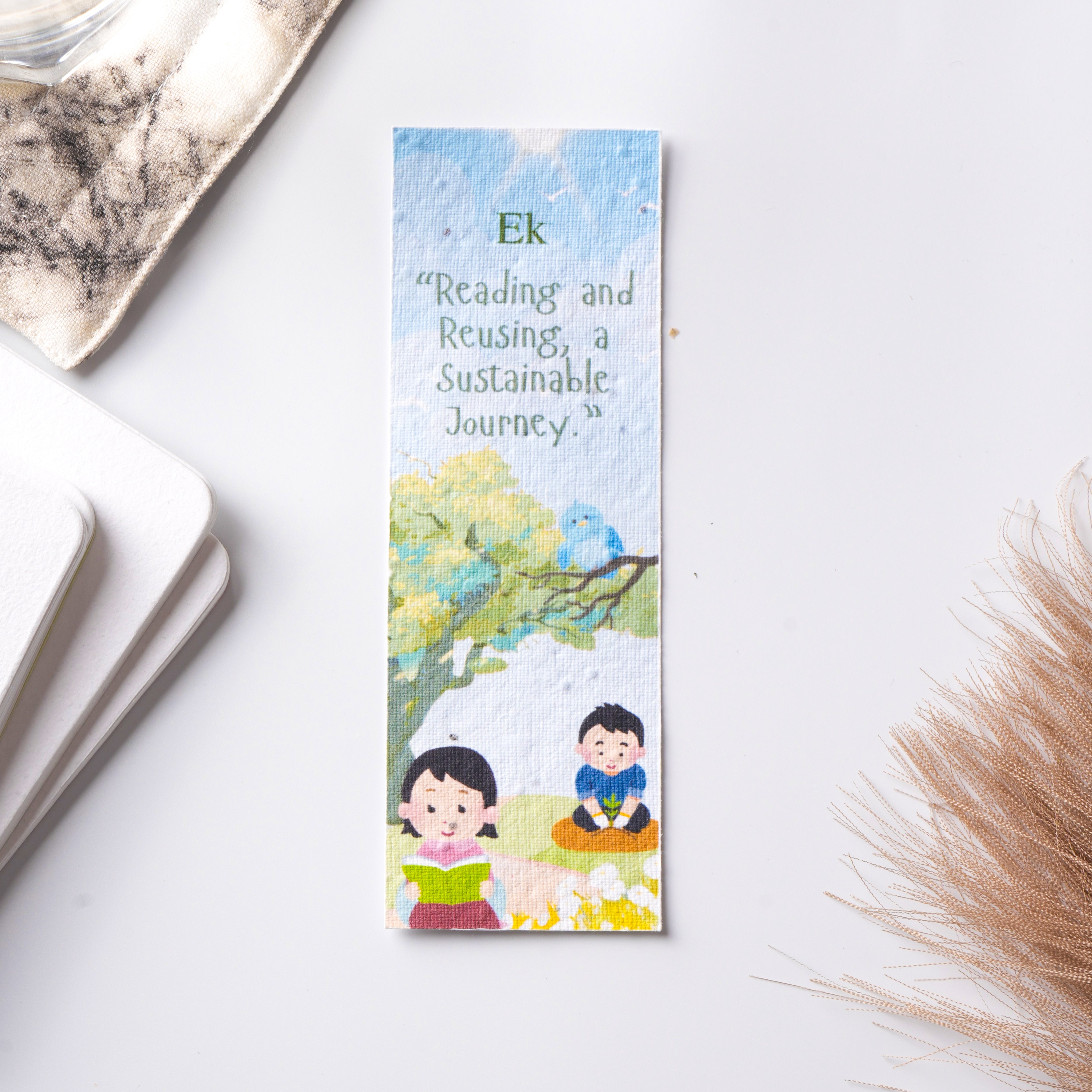 Eco-Sprout Plantable Paper Bookmarks | Set of 3