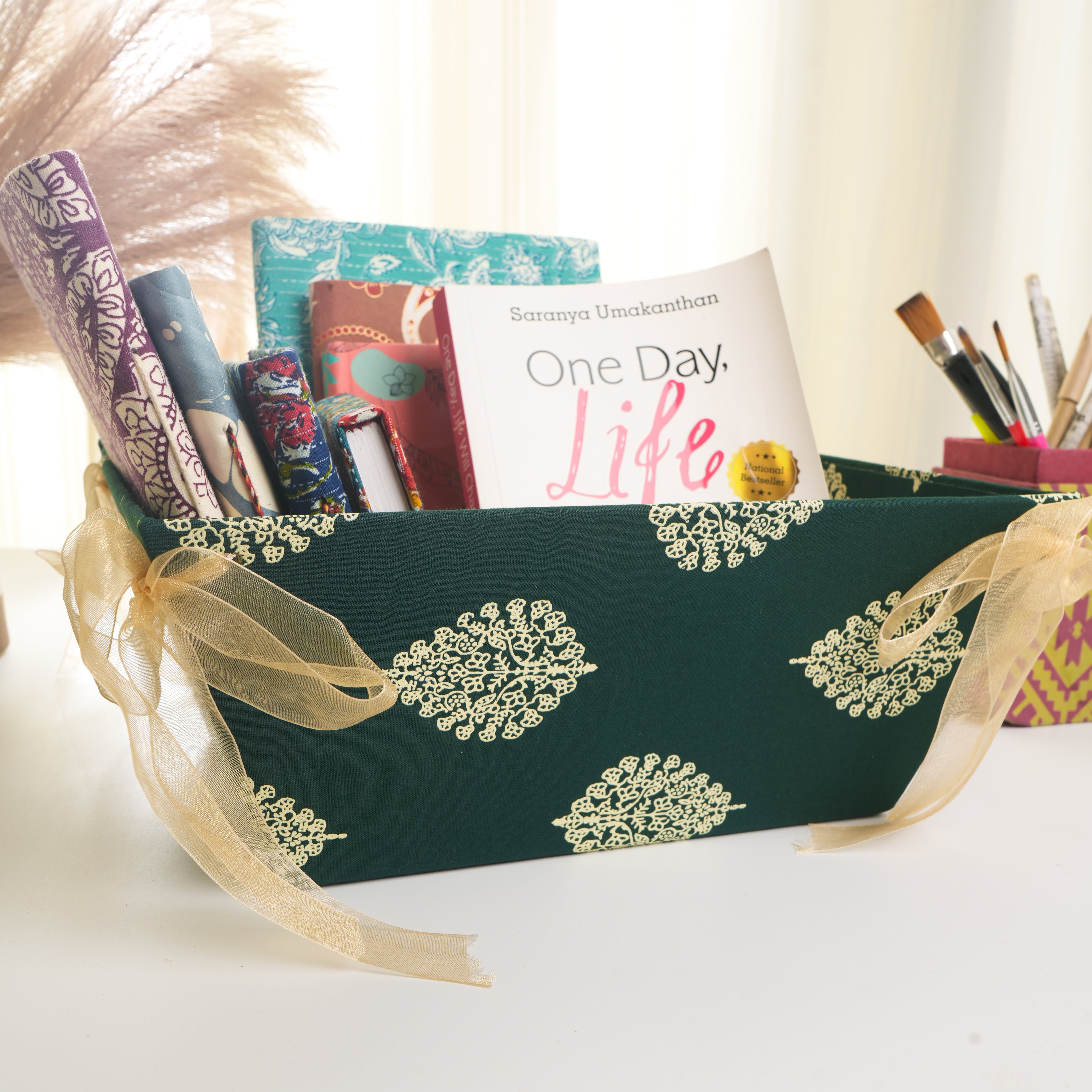 Handcrafted Multipurpose Utility Basket | Handmade Paper