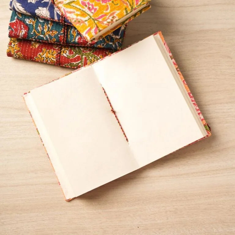 Hand-Block Printed Pocket Diary Set | Handmade Paper