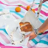 Eco-Printed Carry on Picnic Bag