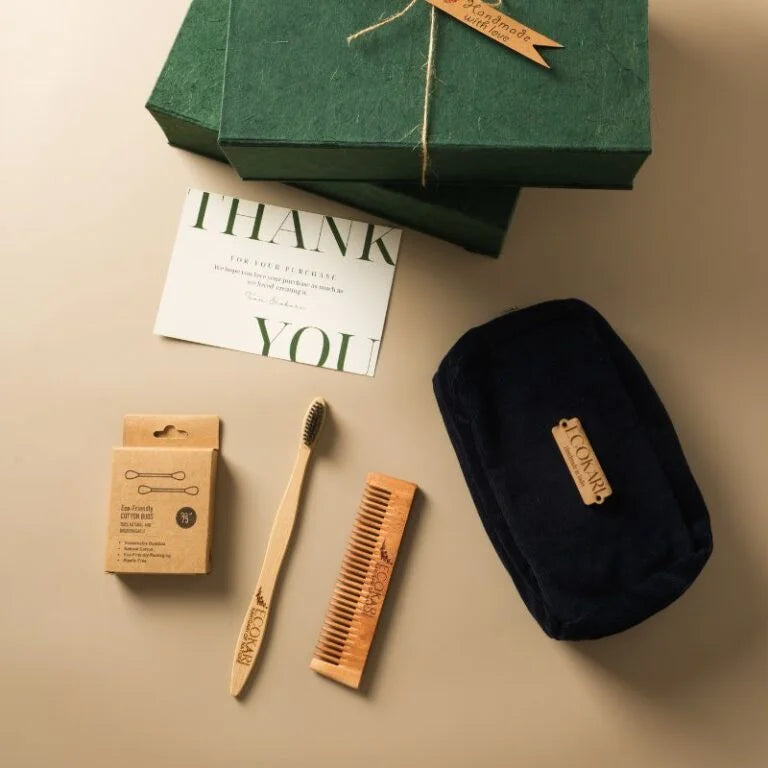 Eco Men's Grooming Gift Set | Bamboo & Neem Kit