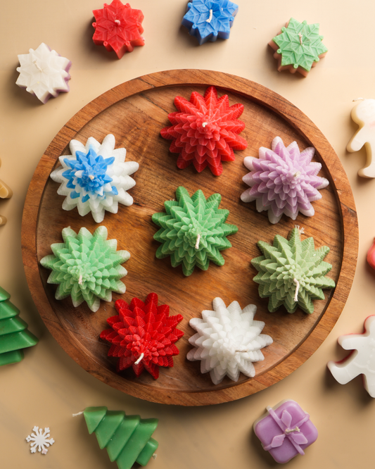 Handmade christmas candle