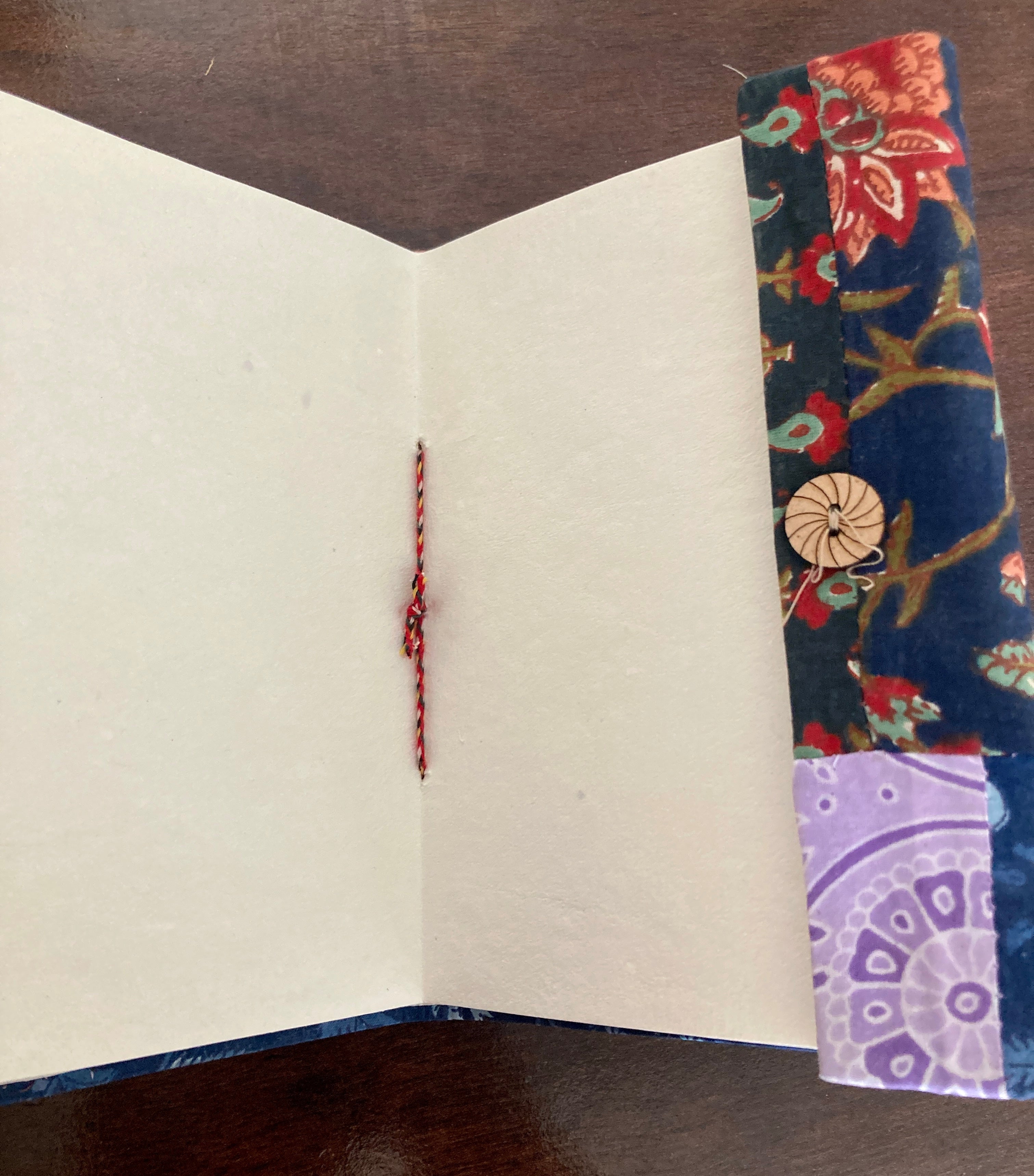 Handmade Paper Diary with Buttoned Closure | Soothing Prints