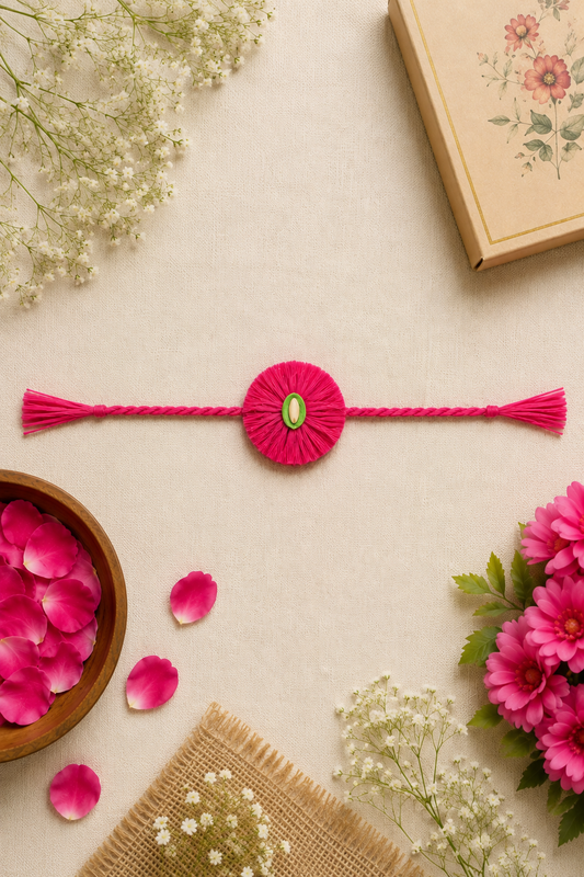 Threads of Nature Rakhi | Handmade Plantable Seed Rakhi for Brother