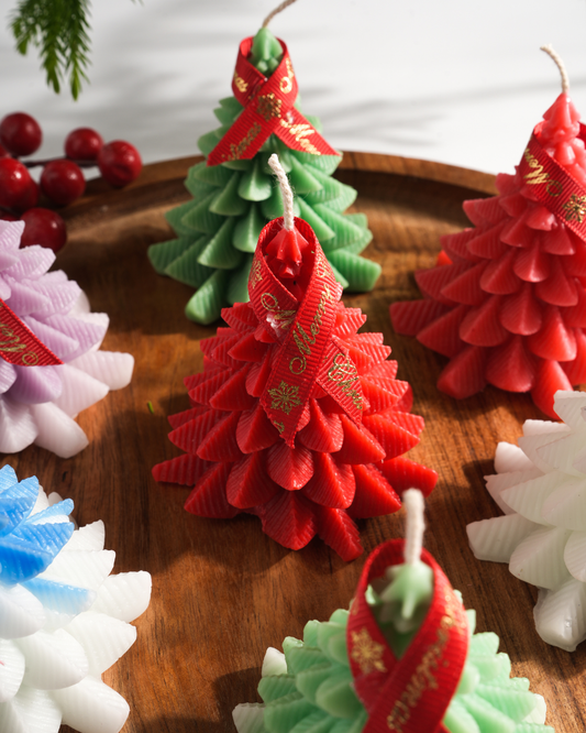 Handmade christmas candle