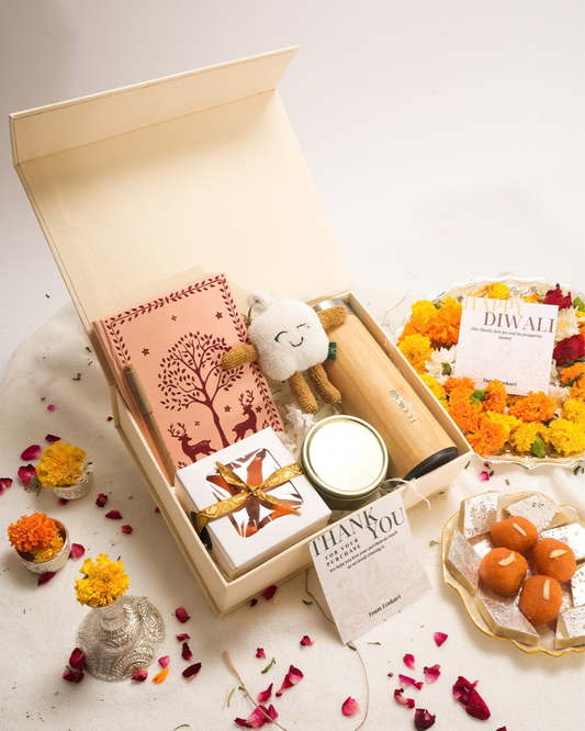 The Forest Whimsy Diwali Box – Eco-Friendly Gift Hamper | Handmade Festive Goodies