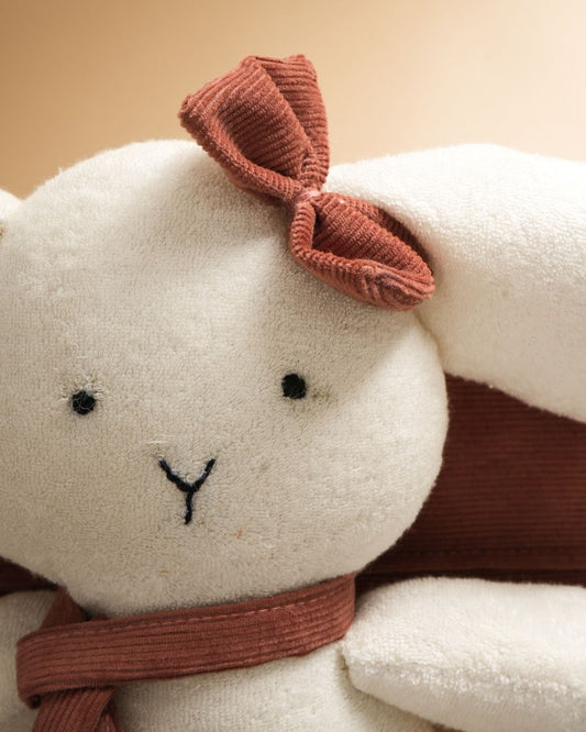 Cloud Bunny Handmade Plush Toy | Bamboo Cotton Fleece Soft Toy | Organic Baby Cuddle Toy