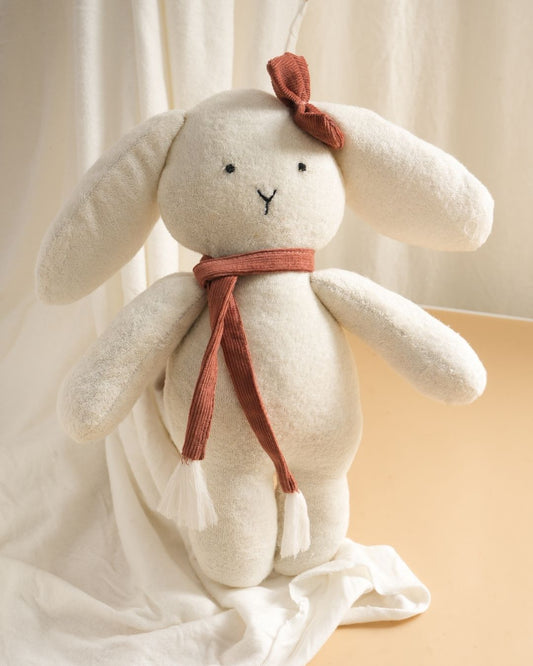Cloud Bunny Handmade Plush Toy | Bamboo Cotton Fleece Soft Toy | Organic Baby Cuddle Toy