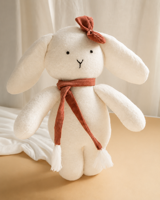 Noori Bunny Handmade Plush Doll | Bamboo Cotton Terry Soft Toy for Baby