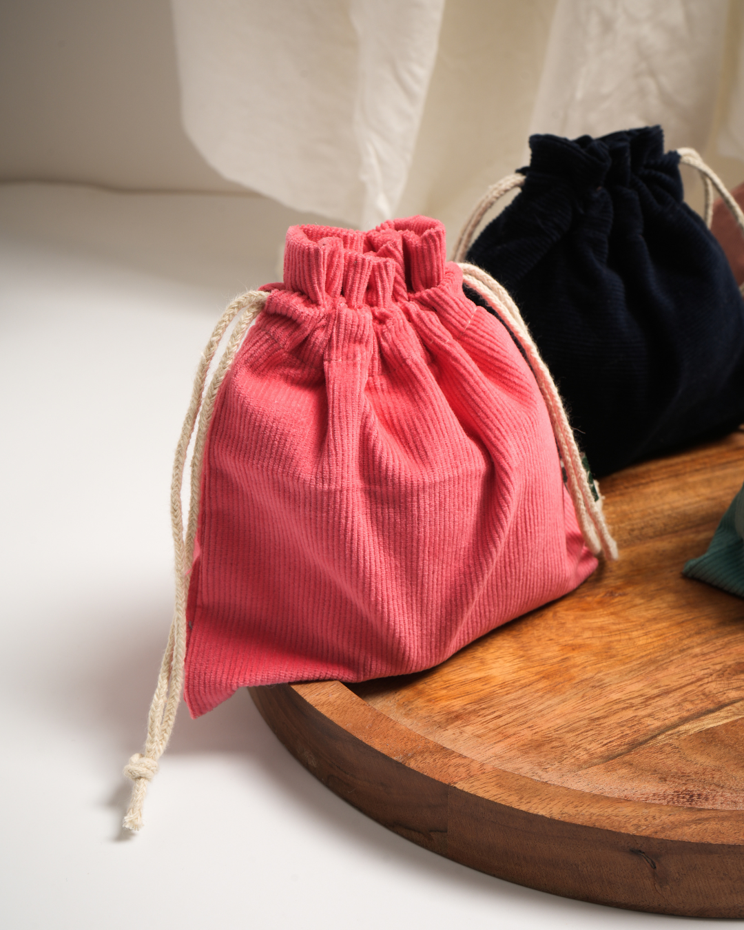 EcoLuxe Loom Corduroy Potli Bag | Organic Cotton