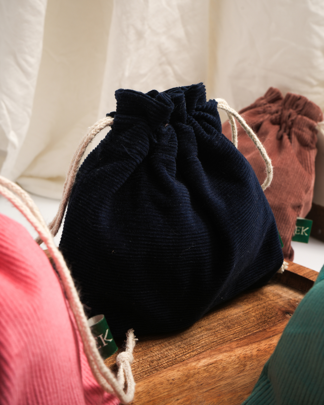 EcoLuxe Loom Corduroy Potli Bag | Organic Cotton