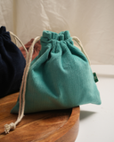 EcoLuxe Loom Corduroy Potli Bag | Organic Cotton