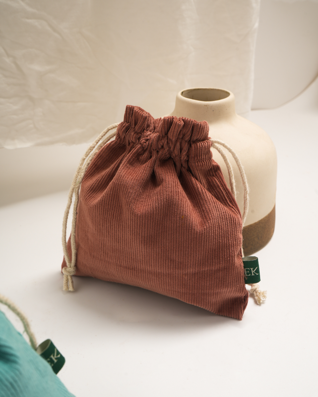 EcoLuxe Loom Corduroy Potli Bag | Organic Cotton